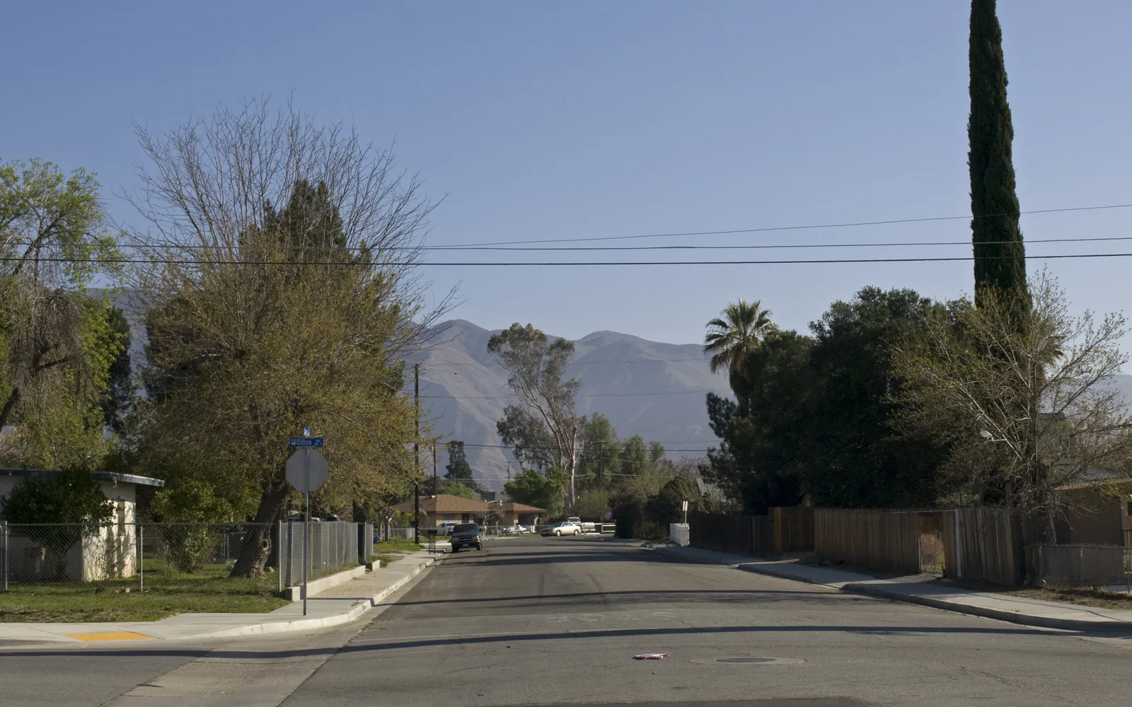 Historic West Ash Street in downtown San Jacinto, California
