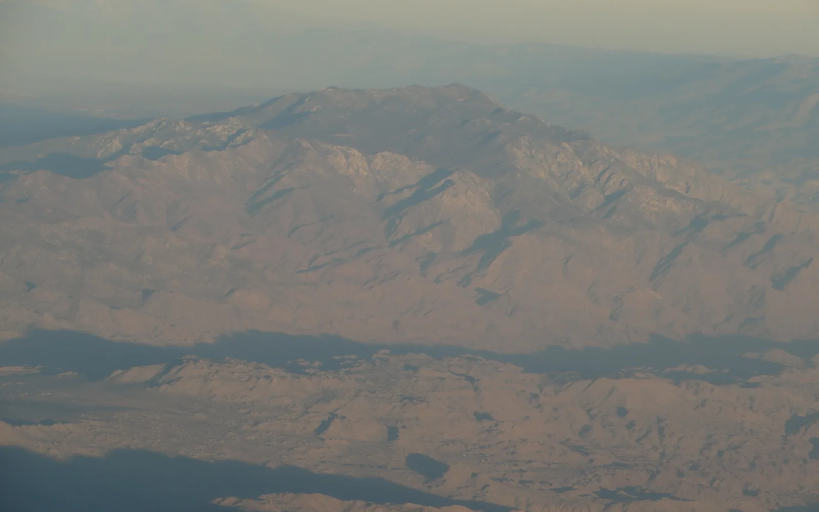 San Jacinto Peak rising from the desert floor at 10,834 feet elevation